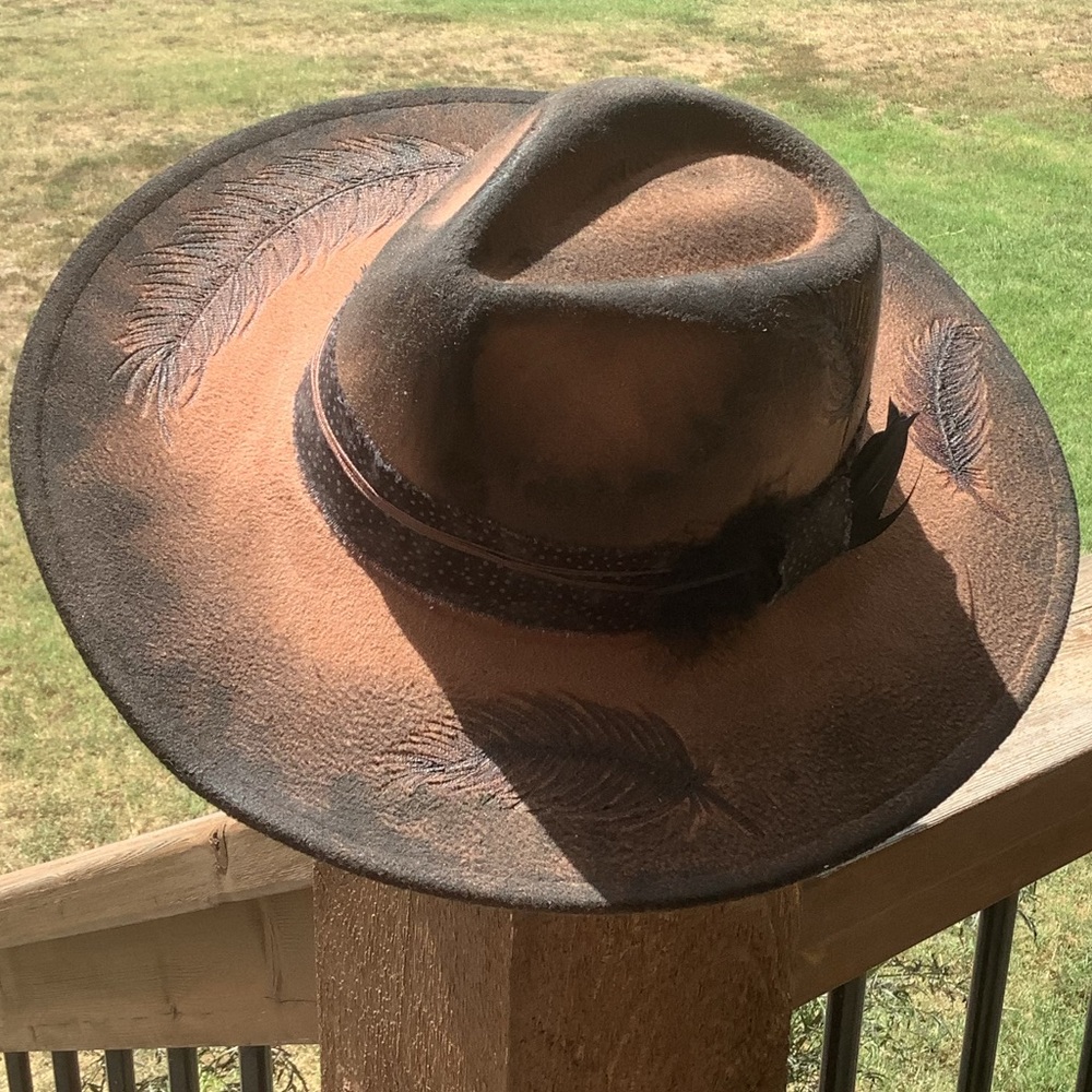 Burned Felt Hat